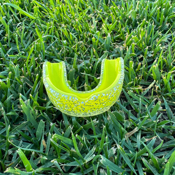 highlighter neon yellow youth athletic mouthguard 